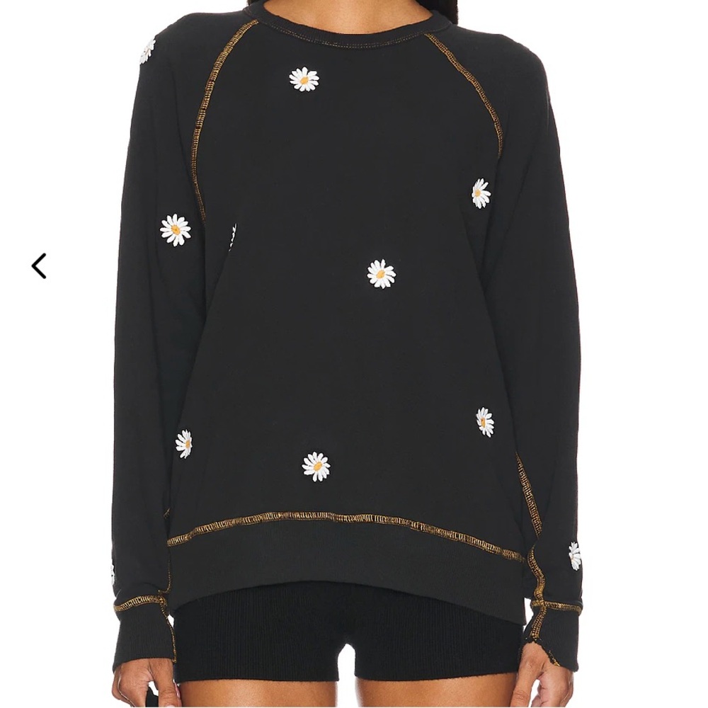 The Great: The College Sweatshirt - Black Daisy